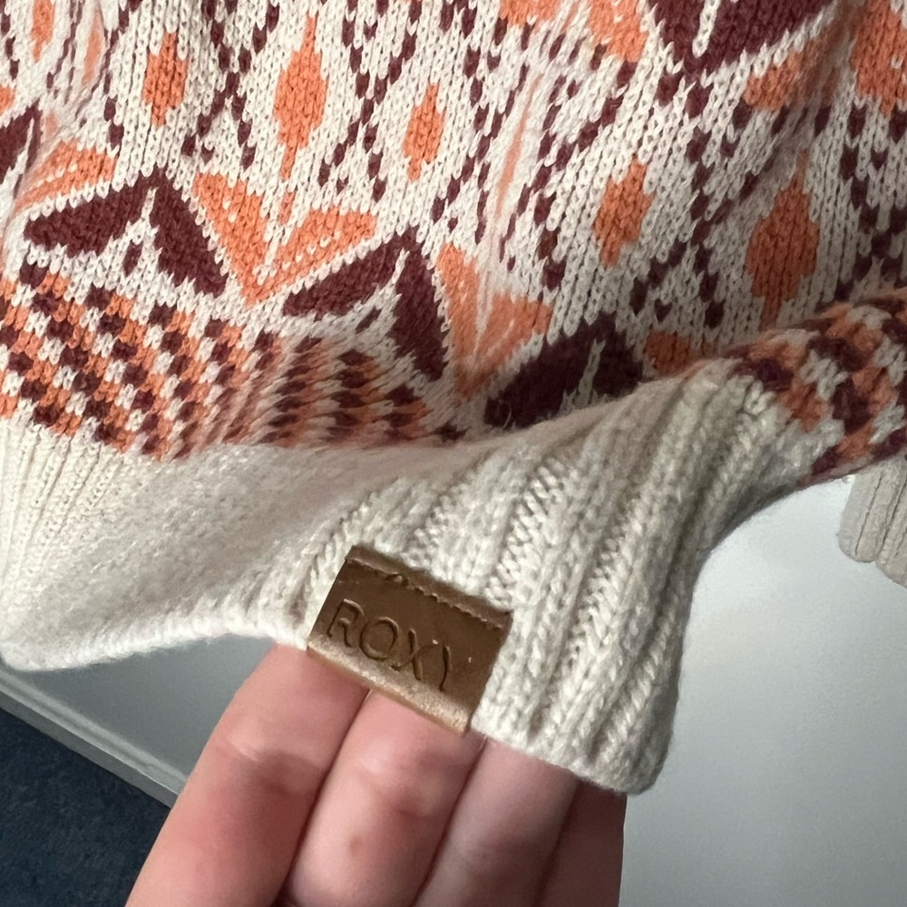 Roxy Wool Blend Patterned Sweater - image 5